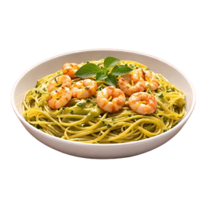 Pâte pesto crevettes