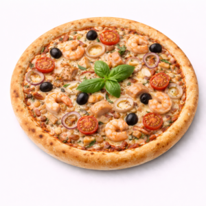 Pizza fruits de mer